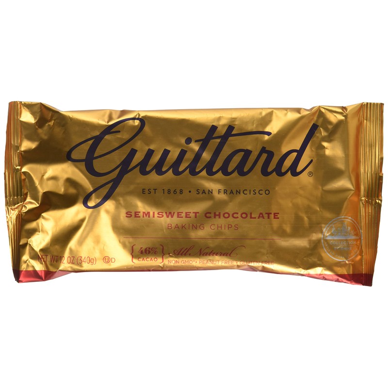 Guittard Chocolate Chip Semisweet 12oz (Pack of 4)