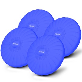 kisnbld Wobble Cushion, Extra Thick Wiggle Seat for Sensory Kids, Non-slip Balance Disc with Inflation Pump for Adults Core Strength, Posture Improvement & Physical Therapy (13.5in/34cm,4pcs)