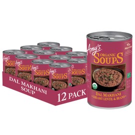 Amy's Soup, Organic Dal Makhani Soup, 14.2 Oz, Pack of 12