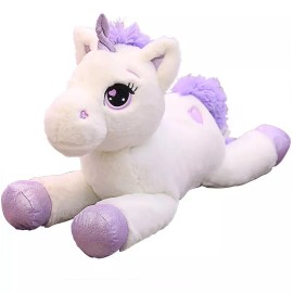 Jextech Peluche Unicornio Rosa Morado 110 Cm Jumbo Gigante Grande