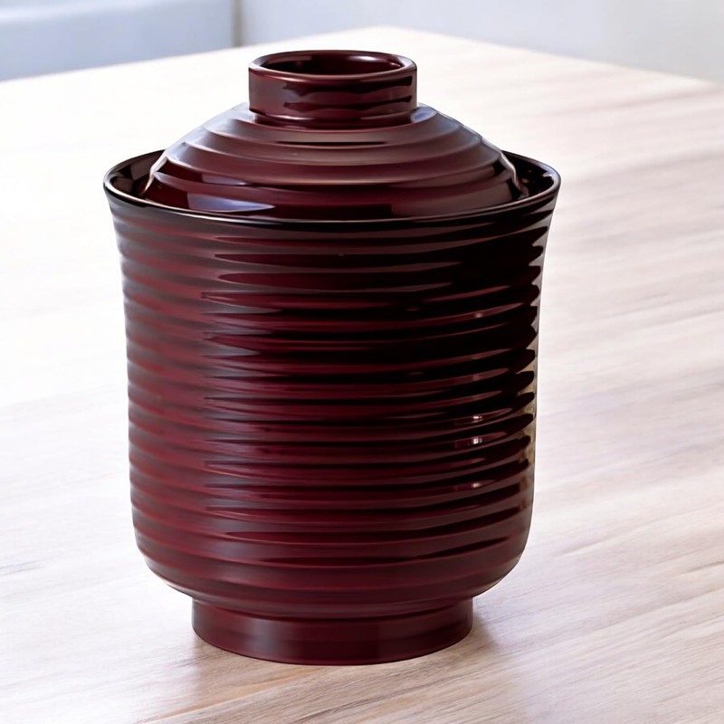 Bowl: Fukui Craft Chopstick Washing Bowl, Lacquerware, Small Line Drawing,
