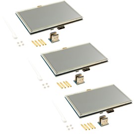 AZDelivery 3 x 5 Inch TFT LCD Touchscreen HDMI Monitor Compatible with Raspberry Pi 4B, 3B+, 3B, 2B+, BB Black, Banana Pi, Jetson Nano, Windows 10/8/7-800x480 Resolution Display