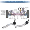 X AUTOHAUX 2pcs Front Outer Tie Rod Ends Kit Suspension