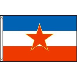 3x5 Yugoslavia Polyester Flag 3'x5 Super Polyester Nylon Fade Resistant Double Stitched Premium Penant House Banner Grommets