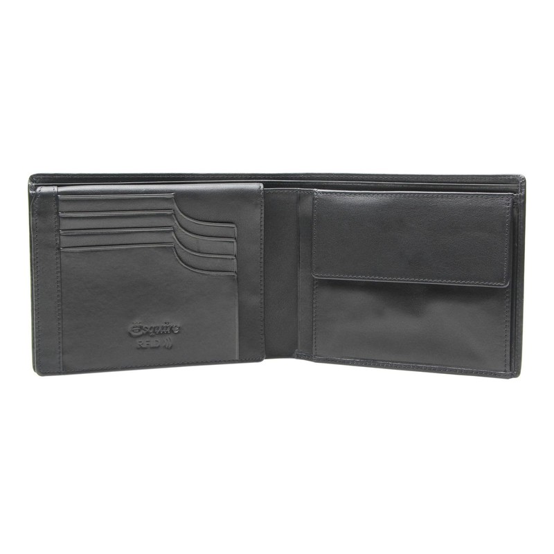Esquire Frankfurt RFID Protection Leather Wallet 12.5 cm, black, Classic