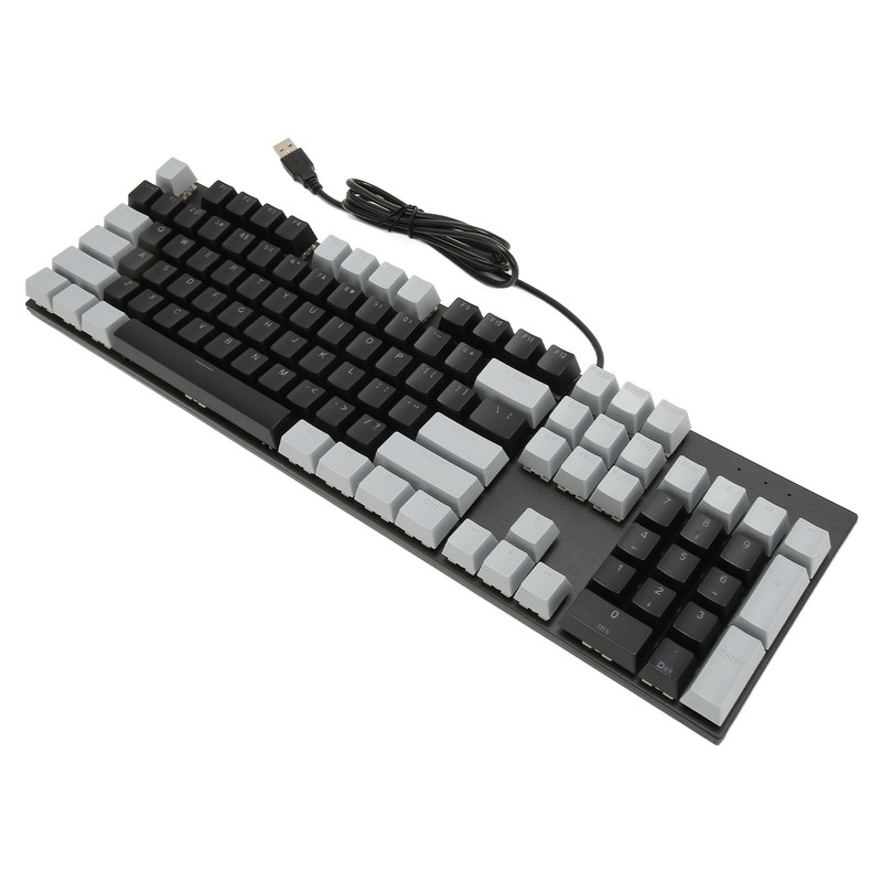 Full Size Mechanical Keyboard 104 Keys USB Wired Gaming Keyboard