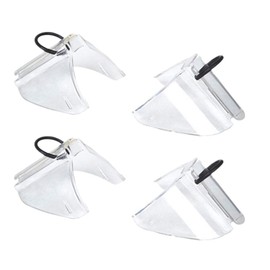 2 Pairs Flank Protector Sunglasses Eyeglasses Sun Glasses Clip on Glasses Protective Cover Slip on Clear Side Shield Eye Glasses Side Protector Glasses Side Shield Metal