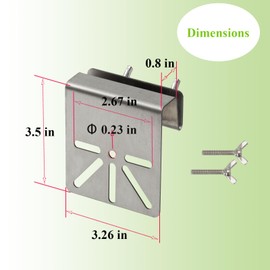 Lighfast Gutter Mount Bracket Compatible with Eufy SoloCam S340/S330/E30, No Drill Installation Weatherproof Mounting Bracket with Anti-Rust Screws for Outdoor