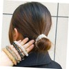 Healeved 3Pcs Pearl Hair Ties High Elastic Ponytail Holders for