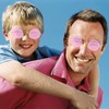 Skeleteen Pink Round Hippie Glasses - Pink 60's Style Hipster