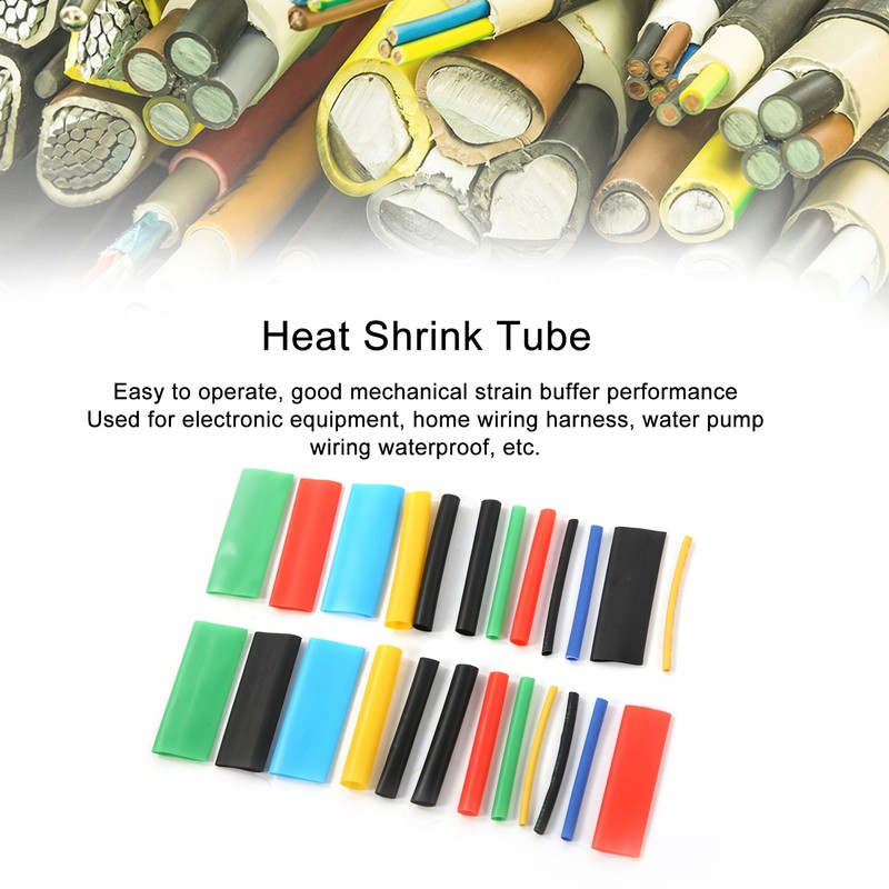 1060Pcs Heat Shrink Tube Colorful Shrinkable Wire Sleeves Cable Protection