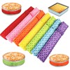 UpTuoLi Cotton Baking Pan Strips, 2-Piece Set, Red, 6-Inch, 8-Inch,