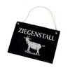 Slate Board Goat Hutch with Goat Motif Sign 22 x