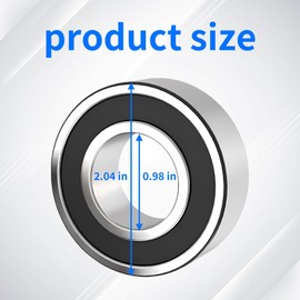 8-Pack 116-0720 Spindle Bearings, Ball Bearings, Compatible with 104-6325, 251-257, 104-3096, 251-339, 251-342, 251-82, 99-7162, High-Temperature Grease Bearings