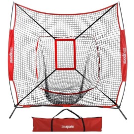 7x7 Ft Baseball Softball Practice Net for Pitching Batting Hitting Training Net 