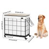 Laundry Hamper with Heavy Duty Caster Wheels; 3 Sections Clothes