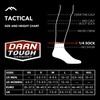 Darn Tough T488-C-1001-02 T4088 Tactical 1/4 Midweight with Cushion Black