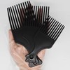 Afro Hair Comb Smooth and Stable Wide Teeth Plastic Styling