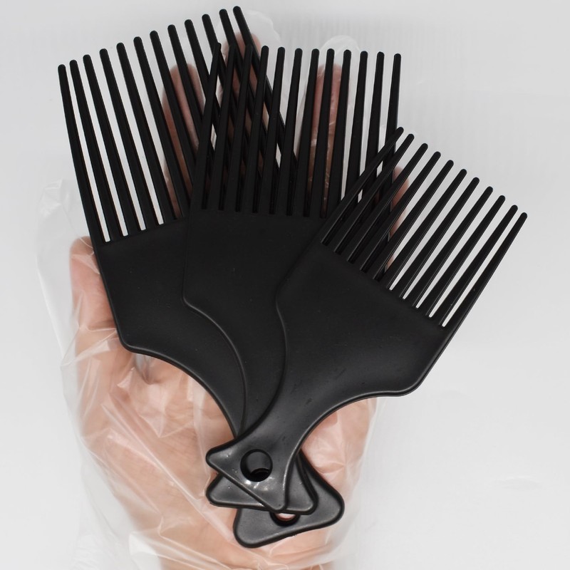 Afro Hair Comb Smooth and Stable Wide Teeth Plastic Styling