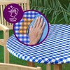 Sorfey Tablecover -Fitted with Elastic, Vinyl with Flannel Back, Fits