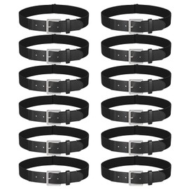 LEACOOLKEY 12 Pcs Baseball Belts Adjustable Softball Belts Bulk Team Sprots Belts for Adult and Youth