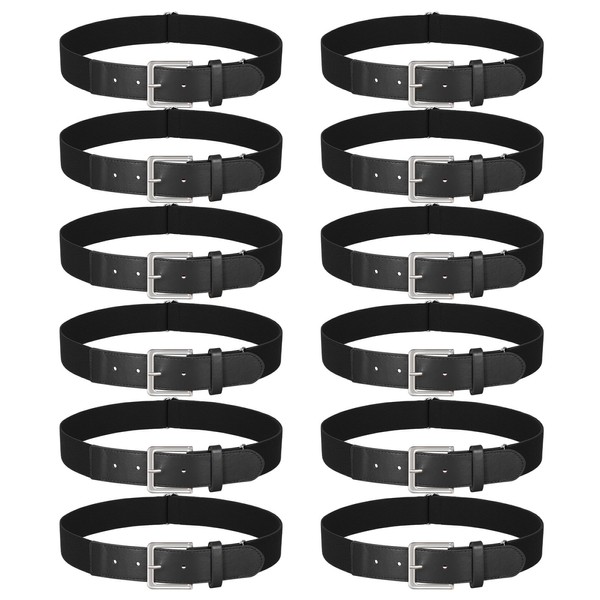 LEACOOLKEY 12 Pcs Baseball Belts Adjustable Softball Belts Bulk Team