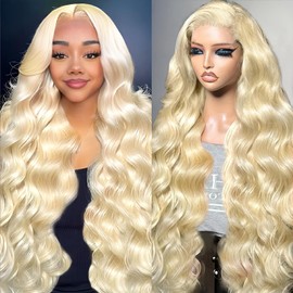 SBDSBD 613 Lace Front Wig Human Hair Pre Plucked 200 Density Blonde Wig Human Hair 13x4 Body Wave Lace Front Wigs Human Hair Blonde Lace Front Wigs Human Hair 613 Human Hair Wig for Women 26 Inch