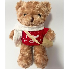ZSNICEYH Valentines Day Gifts Decor Brown Plush Teddy Bear Stuffed Animal Bear for Birthday Christmas 30cm