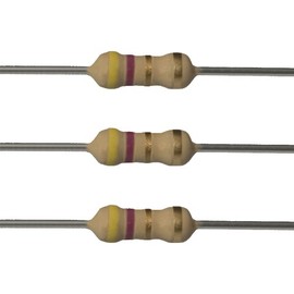 E-Projects 10EP5144R70 4.7 Ohm Resistors, 1/4 W, 5% (Pack of 10)
