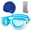 ZIONOR G1 Lite Swim Goggles with Swim Cap Comfortable Anti-fog