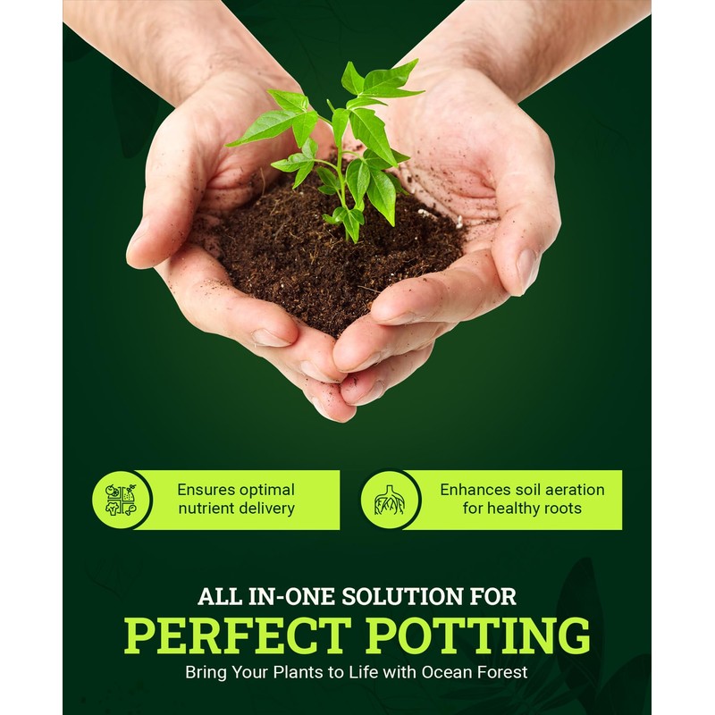 FoxFarm Ocean Forest Potting Soil, 12qt – Light, Aerated Texture,