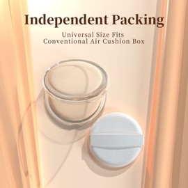 MOHOPE 8Pcs Air Cushion Makeup Sponges for Foundation with Portable Box | Latex-Free Blending Sponge for Liquid, Cream, Foundation and Powder | Round Powder Puff | Grass