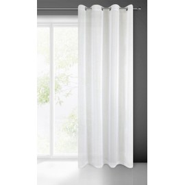 Eurofirany Lucy Voile Curtain, White, 140 x 250 cm