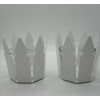 IKEA Set of 2 Ikea Candle Holders White and Clear