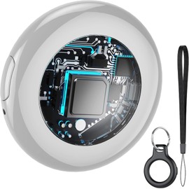 [Apple MFi Certified] (iOS Only) Bluetooth Tracker Key Finder Light Grey (1 Pack)