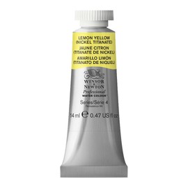 Winsor & Newton Professional Water Colour Paint, 14ml tube, Lemon Yellow (Nickel Titanate)
