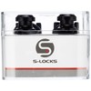 Schaller 14010401 Security Straplocks, Black Chrome