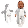 Miunana Clothes Outfits for Baby Dolls, Doll Clothes 43-48 cm