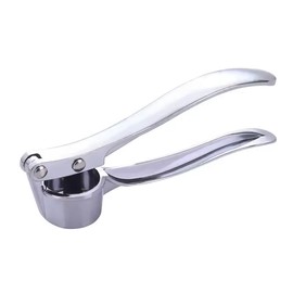 Kostma Garlic Press, Garlic Cutter, Garlic Crusher, Practical Kitchen Aid, Robust, Zinc, Silver