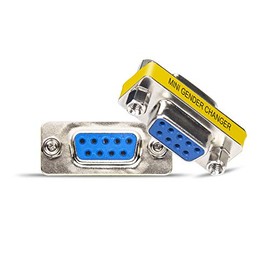 DriverGenius RS232F2F DB9 Serial RS232 COM Gender Changer - for USB to RS232 Serial Cable Adapter (Female/Female)