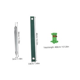 Sosoport 9pcs Heavy Duty Steel Tree Support Kit Tree Straps and Stakes for Comprehensive Staking for Stability Bad Weather