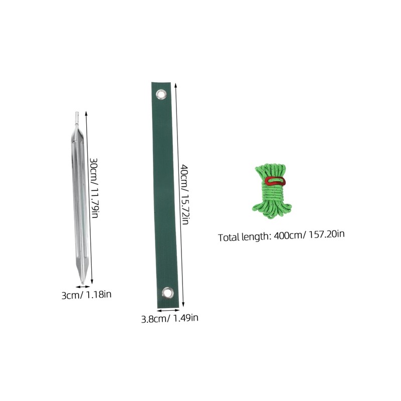 Sosoport 9pcs Heavy Duty Steel Tree Support Kit Tree Straps