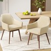 COSTWAY Dining Chairs Set of 2, Upholstered Accent Chairs with