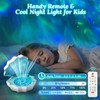 Ocean Wave Projector Light, Shell Night Light Built-in Bluetooth Speaker,