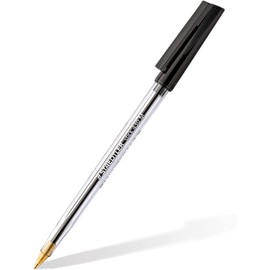 STAEDTLER Medium 0.5mm 430 M Stick Ballpoint Pens Writing Pen Smooth - 6 x Black, 6 x Blue, 4 x Green & 4 x Red Ink - Pack of 20