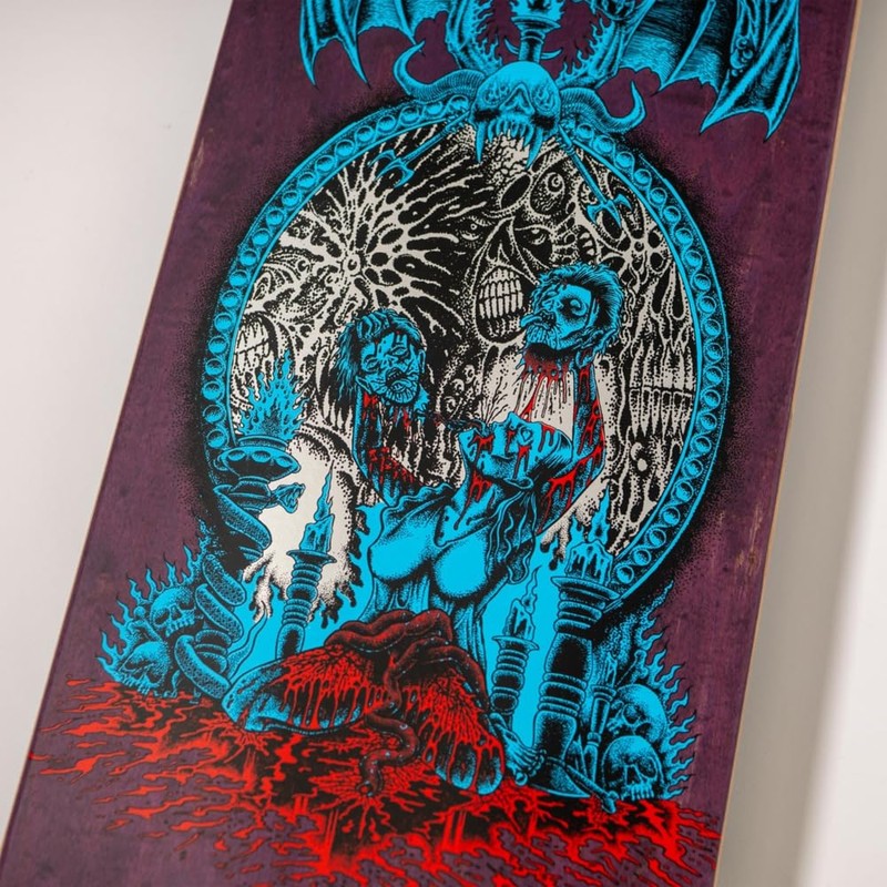 SANTA CRUZ 8.25 PACE MIRROR PRO SKATEBOARD DECK, multicolor