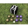 BuyBocceBalls Unique Bocce Sets - 107mm with Brown and Purple