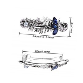 Outanaya Vintage Hairpin Trendy Vintage Hair Clips Retro Hair Clips Hair Clips for Women Thick Gold Hair Pins Hair Accessories Rhinestone Barrette Fancy Floral Clips for Styling