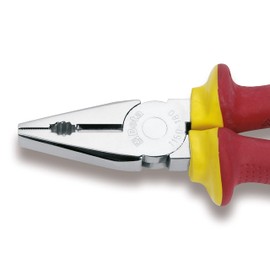 Beta 11500102 Model 1150 MQ220 Combination Pliers, Bright Chrome-plated, 1000v Vde, 220mm