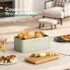kiplant Bread Box for Kitchen Countertop, Large Bread Storage Container